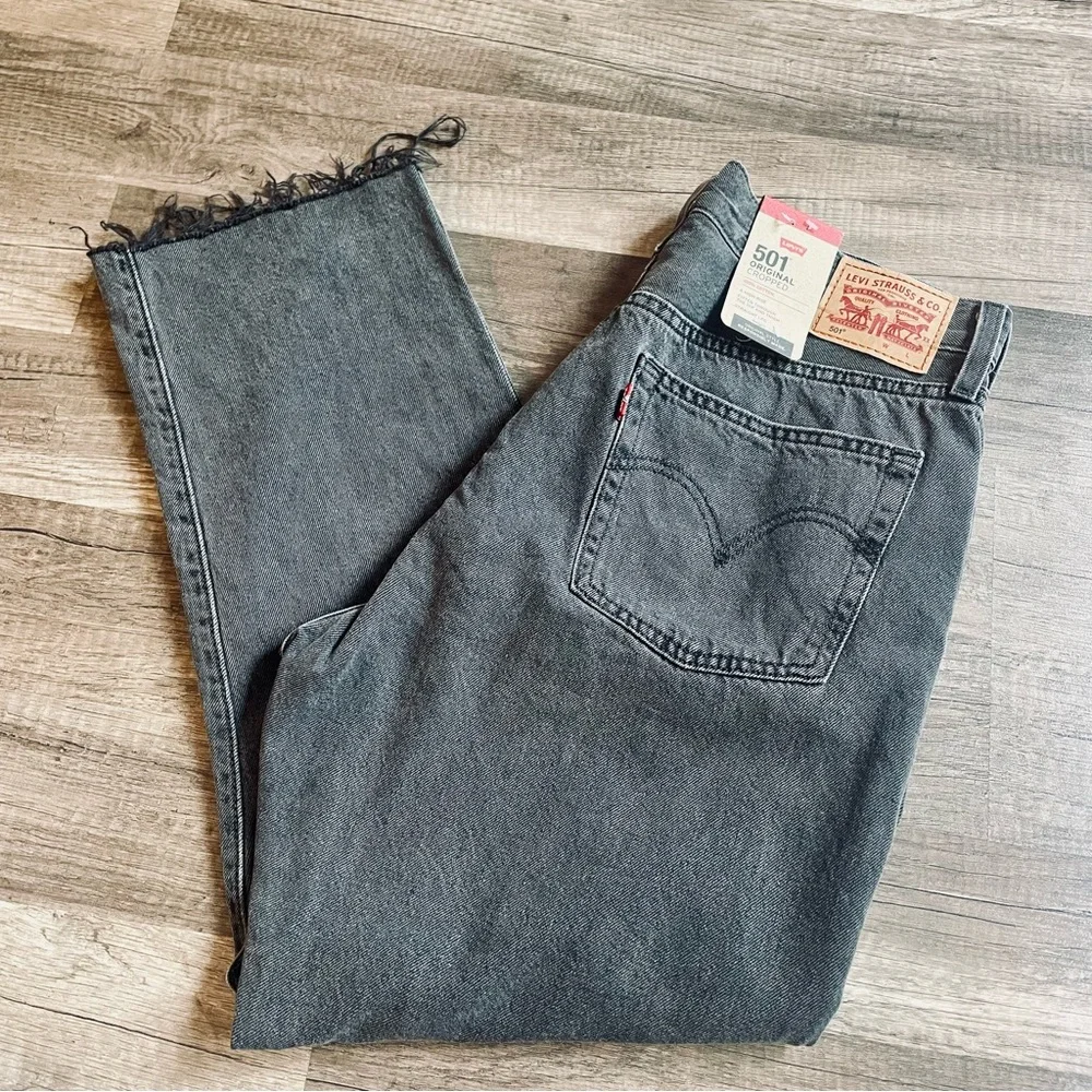 Levi’s 501 Original Cropped Black Jeans 32x26 NWT NEW! Unisex